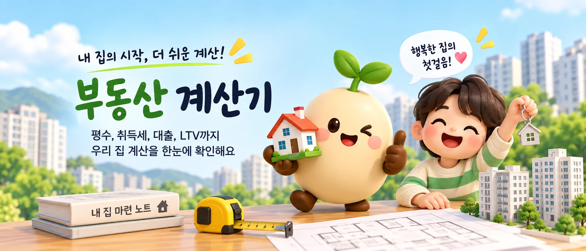 부동산 계산기 상단 배경 이미지