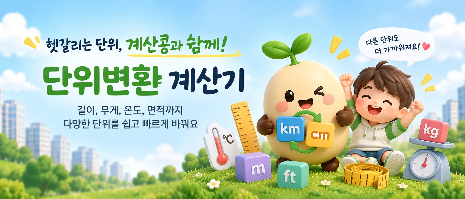 단위변환 계산기 상단 배경 이미지